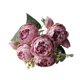 thumbnail image 5 of Ramo De Boda Artificial Elegante Flores Artificiales Para Fiesta Decoración De Oficina Rosa Violeta, 5 of 5