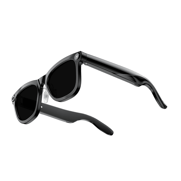 AI Smart Glasses with 1080P Camera, Open-Ear Bluetooth Audio, 7H Battery, Hands-Free Calls, AI Voice Assistant, Lightweight 41g Frame, Magnetic Charging for Daily Use