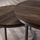 thumbnail image 2 of Juego Mesa De Centro Lateral Living Redonda Doble Madera Color Marrón, 2 of 4