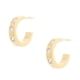 thumbnail image 3 of Arete Aro Saronite Bañado en Oro 14k con Piedras de Strass Mujer, 3 of 3