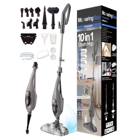Mopa a Vapor McovaringMee 1550W 260°F con 12 Accesorios Gris
