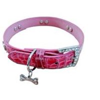 Genérico - Collar Para Perros O Gatos Hueso Rosado M