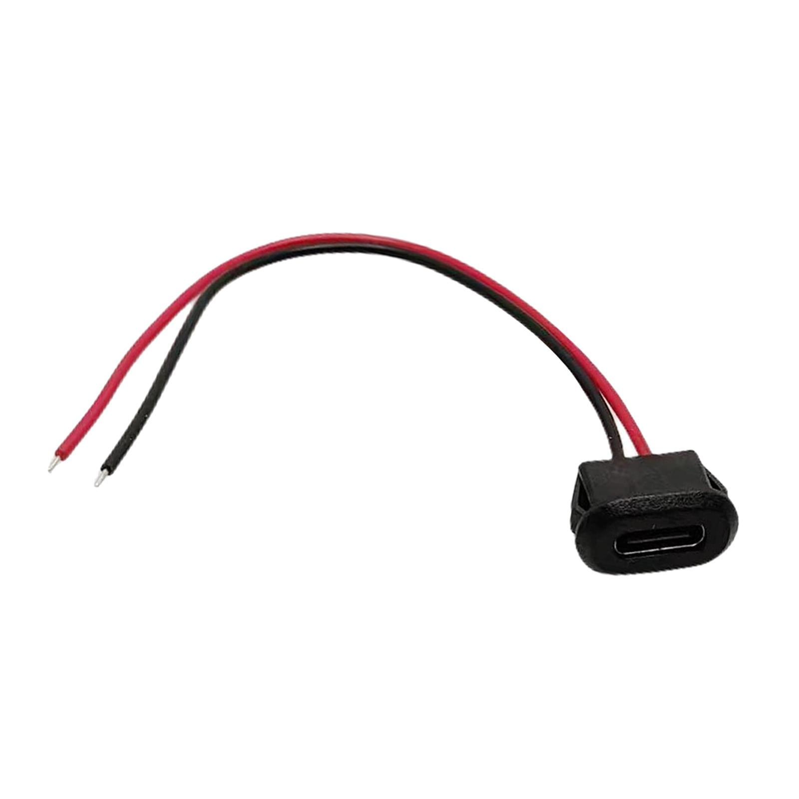 Bothyi - Conector Tipo C Conector Usb Chasis C Conector Reemplaza Durable Black