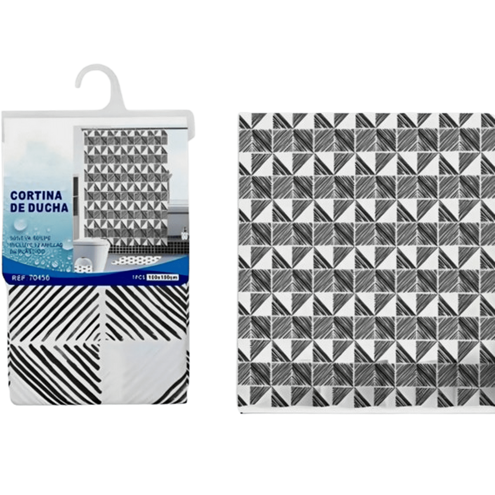 Genérico - Cortinas Baño Tela Impermeable 180x180