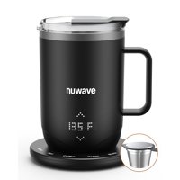 Taza De Café Inteligente Con Calefacción Nuwave, Recargable, 470 Ml, Pantalla Led