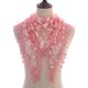 thumbnail image 1 of suxuMhao Bufanda, 2 Pzas Bufanda Triangular Transpirable con Encaje Estampado y Borde, Bandana Tipo Chal Triangular, Bufanda Suave de Primavera Verano, 63 X 19.7 Pulgadas, Rosa y Blanco, 1 of 2
