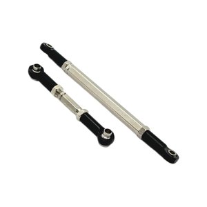 Magideal - Enlaces De Servo De Dirección Rc 1/12 Para Varilla De Tracción Mn78, Accesorios De Modelo Rc, Reemplaza Piezas Fáciles De Instalar, Metal Mecanizado Negro