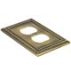 thumbnail image 2 of Placa de pared Henne Bery Sunken Pearls en latón antiguo, paquete de 2, 2 of 7