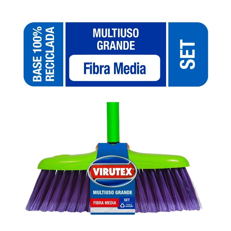 Virutex - Escobillón Multiuso Grande Fibra Media