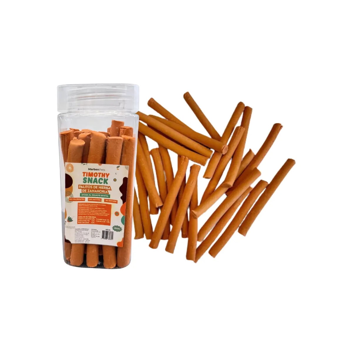 Palitos de Zanahoria para Roedores 25 Un