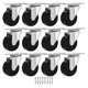thumbnail image 1 of Ruedas Caster Wheels MegaDeal, paquete de 12 unidades, 5 cm, goma giratoria, 23 kg de carga, 1 of 9