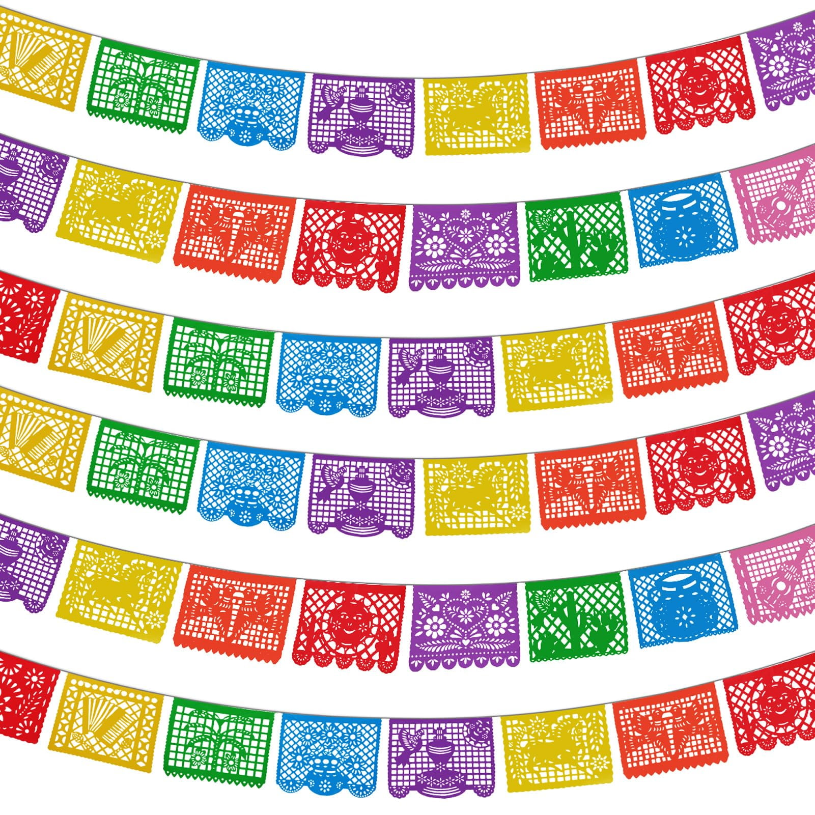 Banners Para Fiestas Lctevvn, Papel Picado, 108 Pies