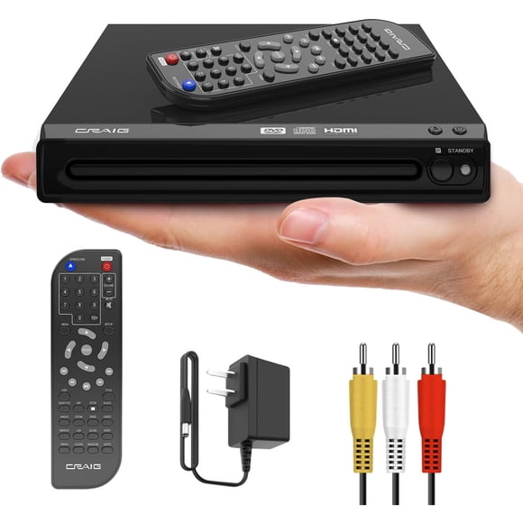 Reproductor DVD Craig CVD401A HDMI Compacto Negro Control