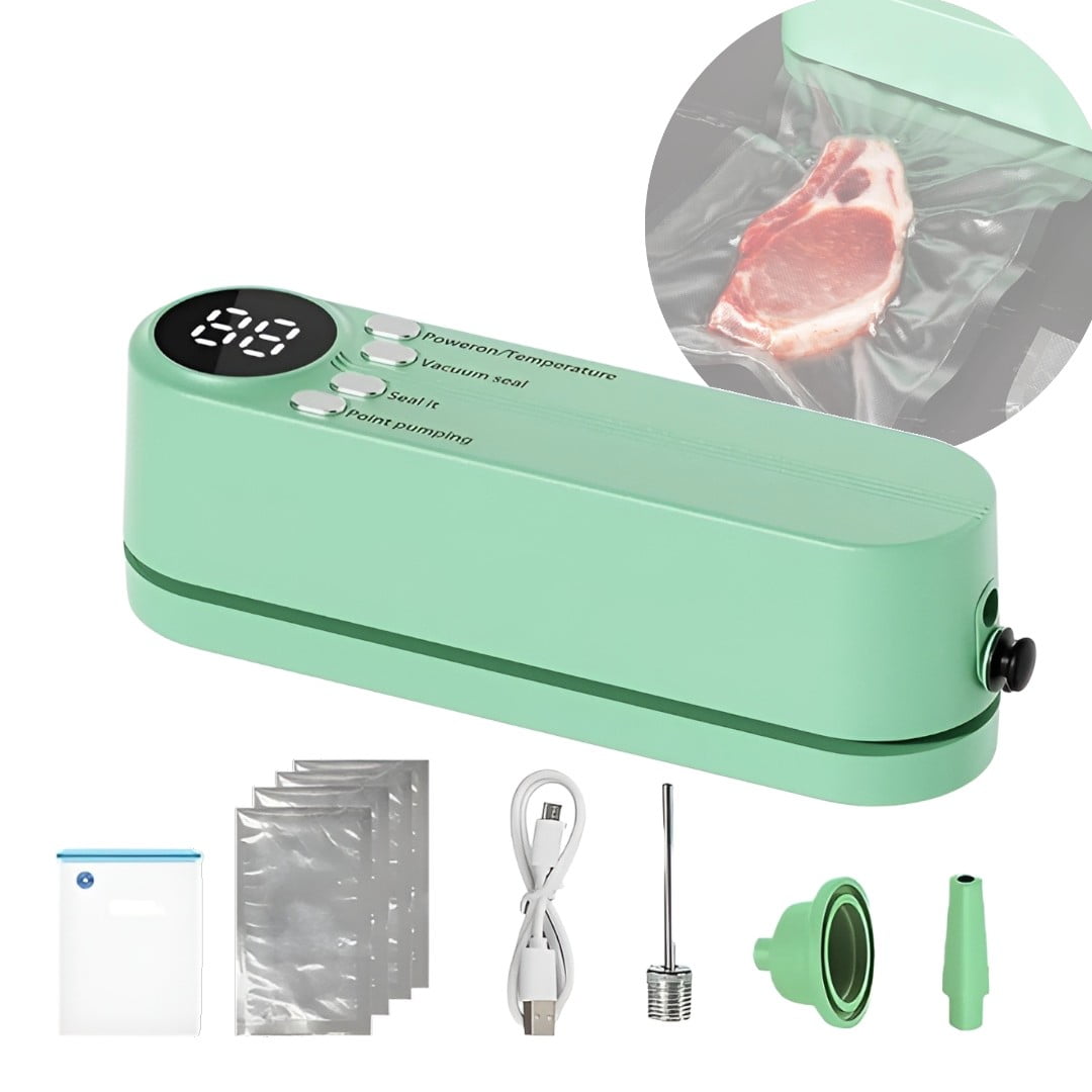 Genérico - Maquina Selladora Al Vacío Inalambrica De Mano Mas Inflador