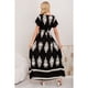 thumbnail image 3 of Maxi Vestido Largo Mujer Cruzado Estampado Casual Eventos 3383, 3 of 3