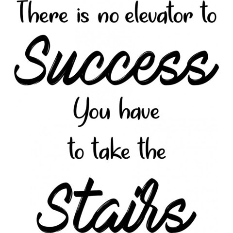 Rienda Libre Graphics - Decomural No Elevator To Success Ws-41499