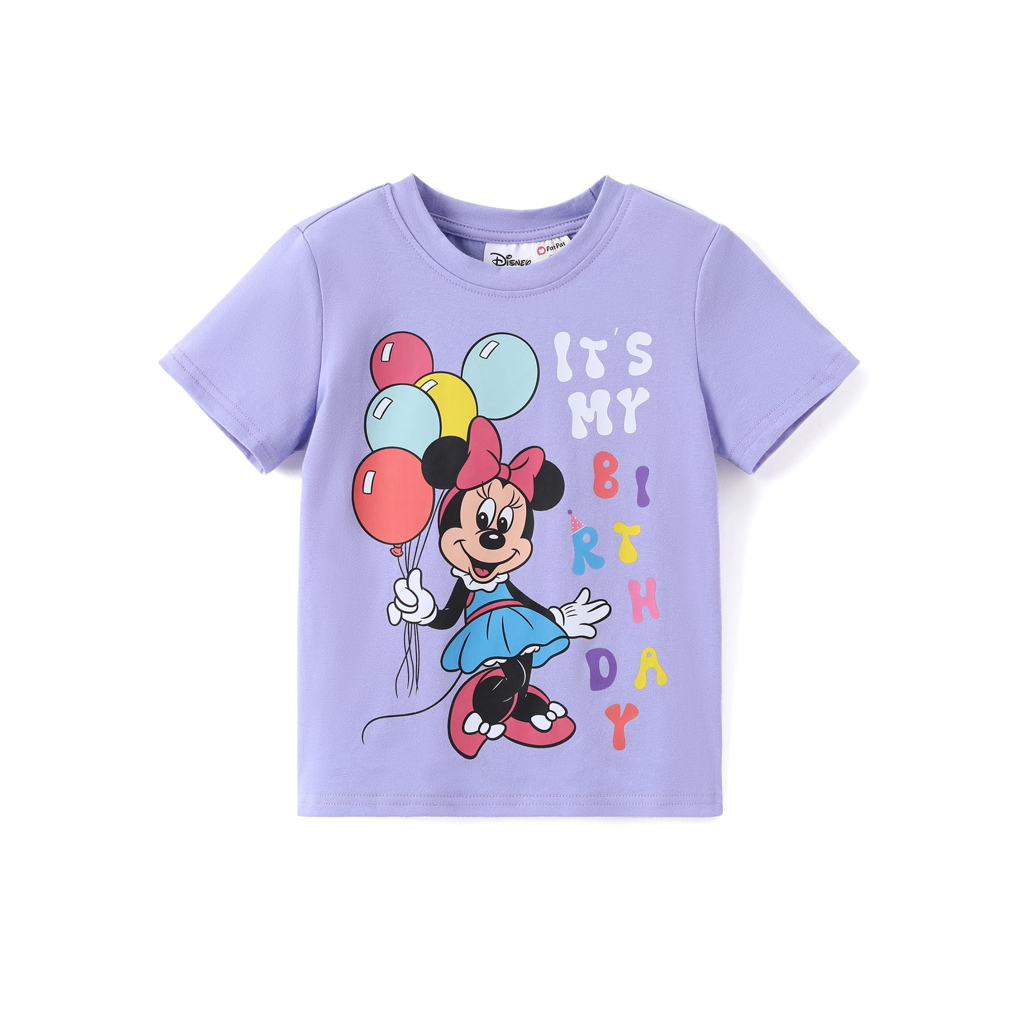 Camiseta Disney Minnie Mouse Para Cumpleañeros, Color Morado, De 2 A 13 Años