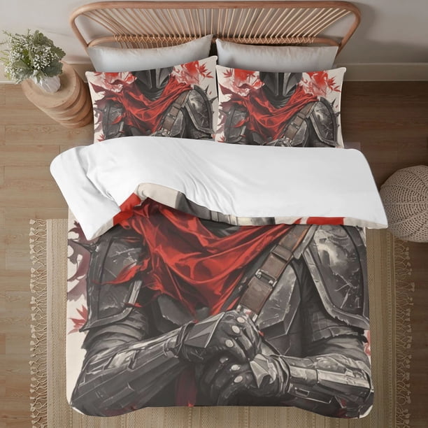 The Mandalorian 3-Piece Bedding Set For Kids Boys Girls Adult Cartoon Warm Cute Fashion Holiday Present Gift Bed Sheets