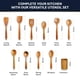 thumbnail image 3 of Juego de utensilios de madera Home Hero, 11 unidades, madera de teca natural, 3 of 9