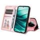 thumbnail image 2 of Funda tipo cartera FOXDOCK para Xiaomi Redmi Note 14 Pro 5G , diseño girasol en relieve, cuero PU, cierre magnético, soporte y tarjetero, 2 of 5