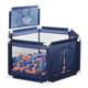 thumbnail image 1 of Corral Seguridad Bebe 50 pelotitas + Aro Basket Azul Marino, 1 of 8