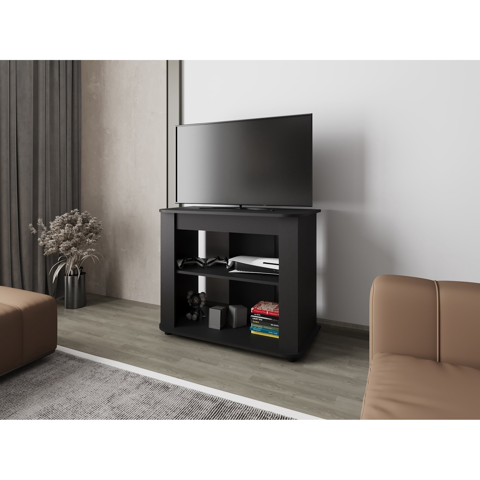 Tuhome - Rack Tv 40" Maori Wengue 75x90x45 Cm