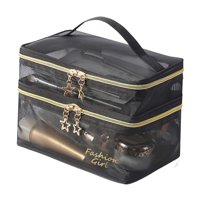 Magideal - Bolsa De Aseo De Viaje Bolsa De Almacenamiento De Cosméticos Bolsa De Cosméticos Transparente Multiusos De Gran Capacidad Para Artículos Esenciales De , Estilo B
