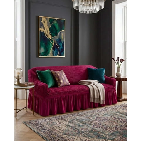 Mylhogar - Cubre Sofa Turko Elastico 3 Cuerpos