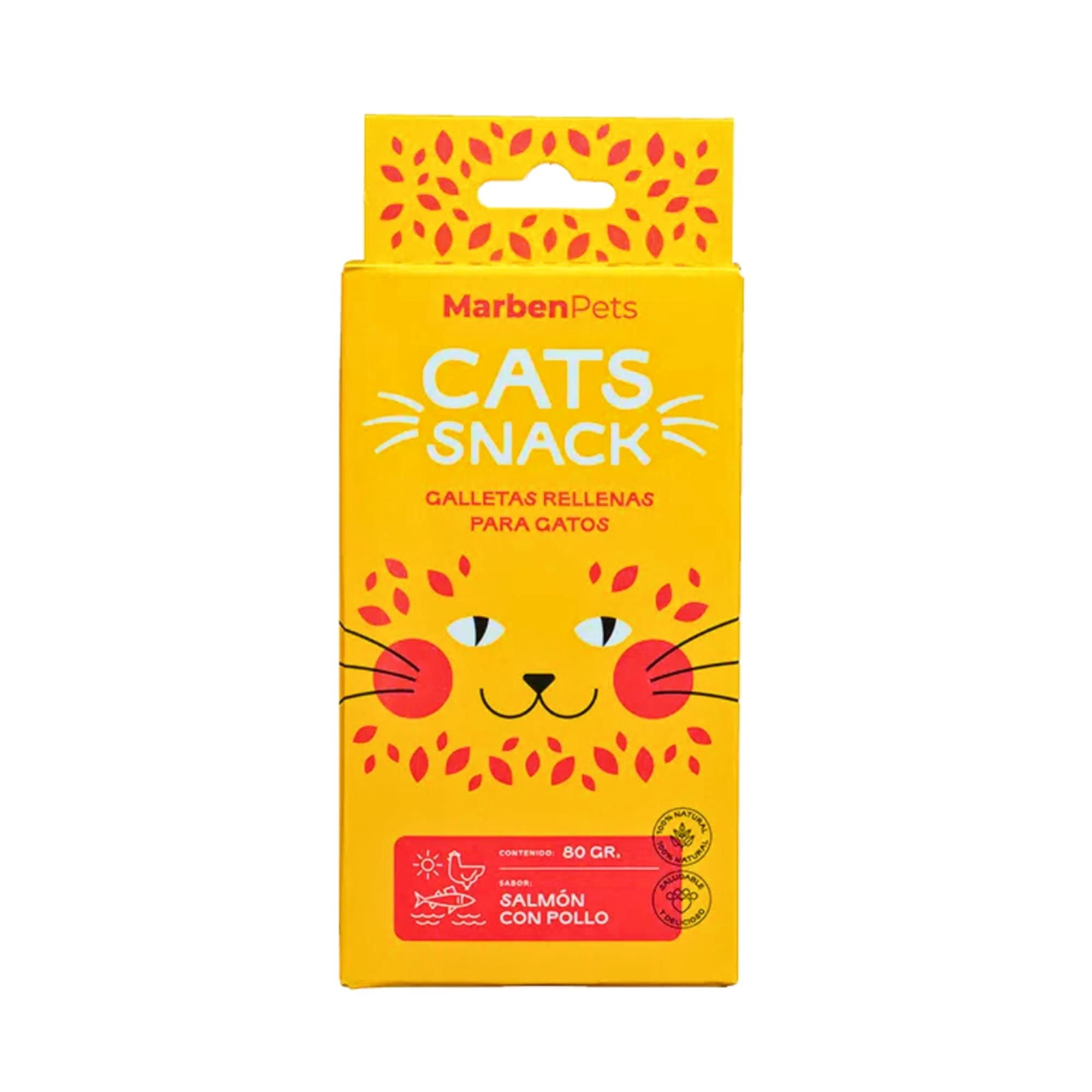 Galleta Rellena Gato Sabor Salmon con Pollo Caja