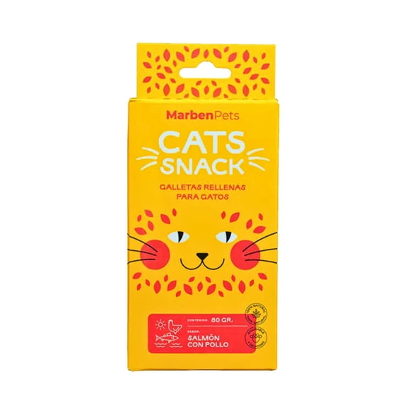 Galleta Rellena Gato Sabor Salmon con Pollo Caja, g