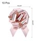 thumbnail image 2 of Lazo Grande Metálico para Envolver Regalos con Cinta para Coches de Boda, Cestas, Regalos, Navidad Oro Rosa-6 pulgadas, 2 of 6