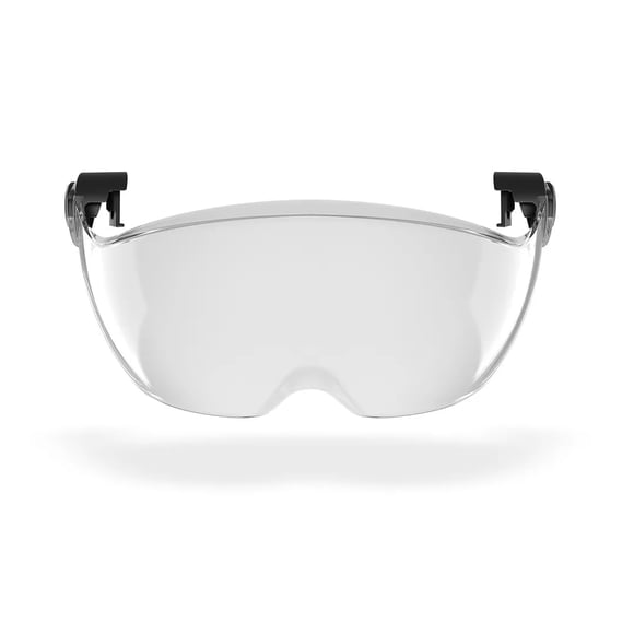Visera de seguridad Defender Safety H2 ANSI Z87+, antivaho, transparente