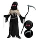 thumbnail image 1 of Disfraz de Spooktacular Creations, ojos brillantes, Grim Reaper, para niños, 1 of 7