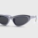 thumbnail image 5 of Lentes De Sol Modelo Felina Estilo Moderno UVA//UVB plateado Talla Única, 5 of 5