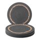 thumbnail image 1 of Juego de 6 manteles individuales tejidos estilo rústico para decoración de mesa de comedor - Interior, lavables, limpiables, manteles de cocina gris oscuro 11.8x11.8 pulgadas, 1 of 5