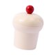 thumbnail image 3 of Tarro De Caramelos Con Tapa De 0,5 L, Ligero, Decorativo, Para Galletas, Para Bufé, Bodas, Fiestas, Color Blanco Lechoso Y Rojo, 3 of 5