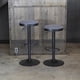 thumbnail image 4 of Juego de taburetes de bar AmeriHome Classic, tela gris carbón, x2, 4 of 5