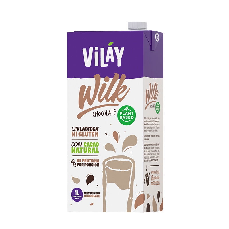 Bebida Wilk Sabor Chocolate Sin Lactosa Y Gluten 1 L Vilay