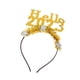 thumbnail image 2 of Diadema De Feliz Año Nuevo, Accesorio Para El Cabello Para Fiesta, Aro Para El Cabello Para Mujeres, Hombres, Niños, Aureate, 2 of 5