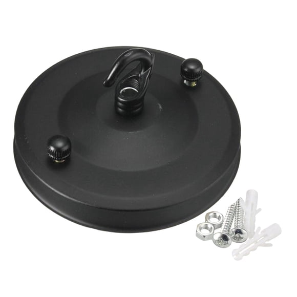 Placa de Gancho para Techo Uucntr Rose Chandelier Negra
