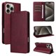 thumbnail image 1 of Funda Cartera para iPhone 15 Pro Max con Ranuras Tarjetas y Soporte - Protección Completa Rojo, 1 of 5