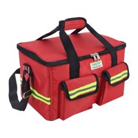 Magideal - Bolsa De Primeros Auxilios Vacía, Bolsa De Emergencia, Organizador Médico Portátil Práctico Para Suministros Médicos De Emergencia Para Viajes Al Aire Rojo