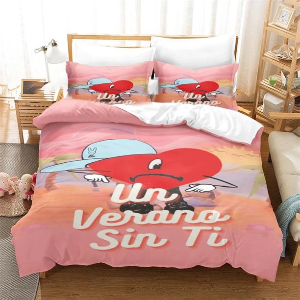 UN VERANO SIN TI Bedding Set Bad Bunny Duvet Cover Bedroom Comforter Quilt Cover Home Textile