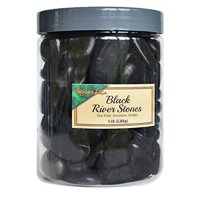 River Stones Mosser Lee Ml2162, 2,27 Kg, Para Rellenar Jarrones, Color Negro