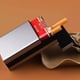 thumbnail image 3 of Estuche de aluminio para cigarrillos, para hombres, con capacidad para 20 cigarrillos, para cigarrillos de tamaño regular, accesorios personalizados., 3 of 7