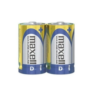 Pilas Alcalinas Maxell Tipo D - Pack De 2 Unidades Para Mayor Duración