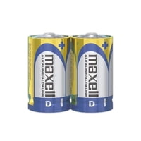 Pilas Alcalinas Maxell Tipo D - Pack De 2 Unidades Para Mayor Duración
