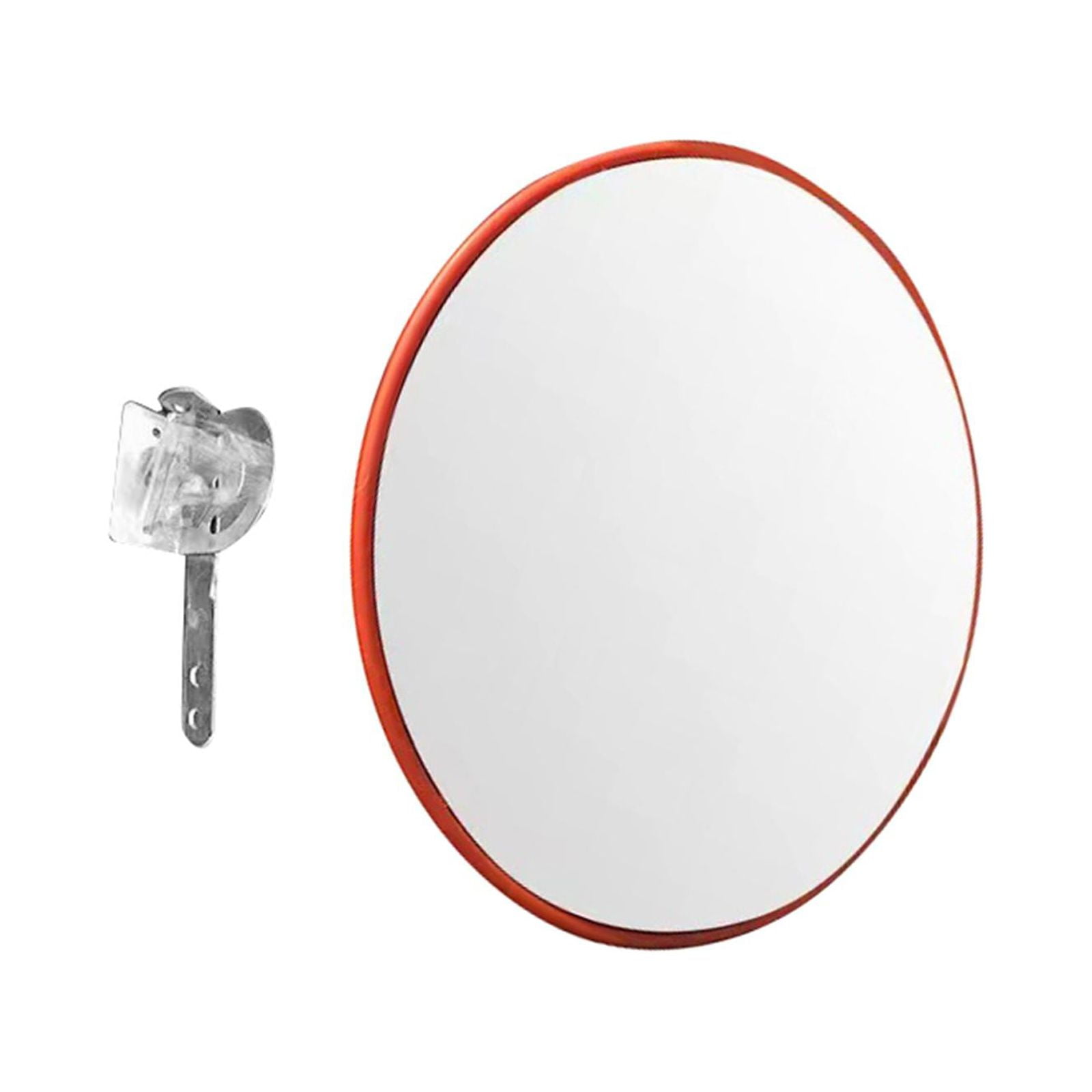 Ioensy - Espejo Convexo De Seguridad Espejo De Seguridad Curvo Almacén Espejo De Esquina Gran Angular 45cm Interior Naranja