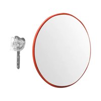 Ioensy - Espejo Convexo De Seguridad Espejo De Seguridad Curvo Almacén Espejo De Esquina Gran Angular 45Cm Interior Naranja