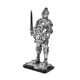 thumbnail image 1 of Estatua De Caballero Escultura Creativa Vintage Para Centro De Mesa Escritorio Entrada Plata, 1 of 3